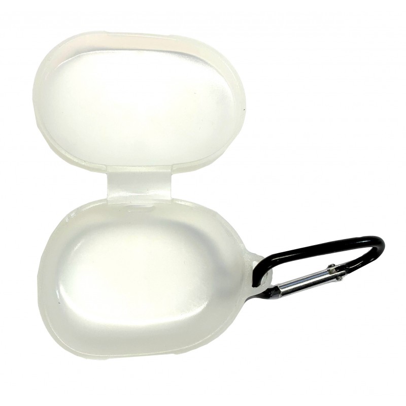 Θήκη Xiaomi Redmi Airdots Silicone Protective Cover with Carabiner Milky White