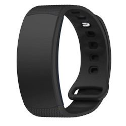 Ανταλλακτικό λουράκι Silicone Samsung Gear Fit 2 Rhombus Pattern Black Ανταλλακτικό λουράκι Silicone Samsung Gear Fit 2 Rhombus Pattern Black