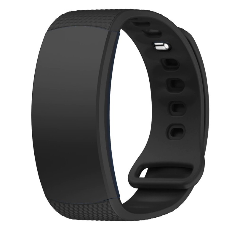 Ανταλλακτικό λουράκι Silicone Samsung Gear Fit 2 Rhombus Pattern Black Ανταλλακτικό λουράκι Silicone Samsung Gear Fit 2 Rhombus Pattern Black