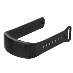 Ανταλλακτικό λουράκι Silicone Samsung Gear Fit 2 Rhombus Pattern Black Ανταλλακτικό λουράκι Silicone Samsung Gear Fit 2 Rhombus Pattern Black
