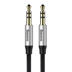 Καλώδιο Audio Baseus M30 Mini Jack 3.5mm 1m Silver/Black (CAM30-BS1) Καλώδιο Audio Baseus M30 Mini Jack 3.5mm 1m Silver/Black (CAM30-BS1)