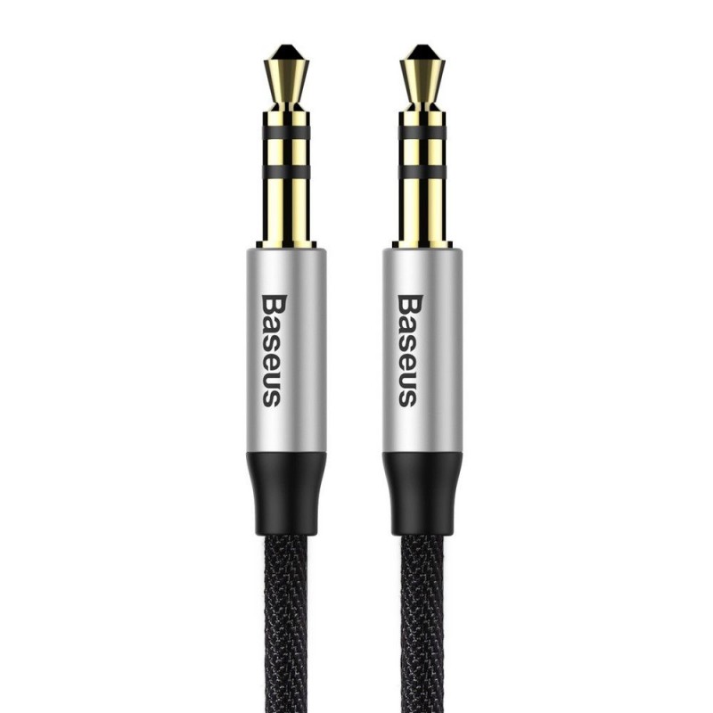 Καλώδιο Audio Baseus M30 Mini Jack 3.5mm 1m Silver/Black (CAM30-BS1) Καλώδιο Audio Baseus M30 Mini Jack 3.5mm 1m Silver/Black (CAM30-BS1)