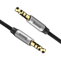 Καλώδιο Audio Baseus M30 Mini Jack 3.5mm 1m Silver/Black (CAM30-BS1) Καλώδιο Audio Baseus M30 Mini Jack 3.5mm 1m Silver/Black (CAM30-BS1)