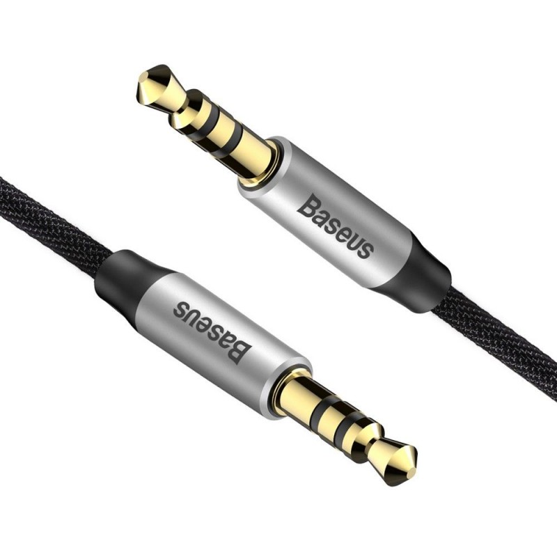 Καλώδιο Audio Baseus M30 Mini Jack 3.5mm 1m Silver/Black (CAM30-BS1) Καλώδιο Audio Baseus M30 Mini Jack 3.5mm 1m Silver/Black (CAM30-BS1)