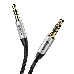 Καλώδιο Audio Baseus M30 Mini Jack 3.5mm 1m Silver/Black (CAM30-BS1) Καλώδιο Audio Baseus M30 Mini Jack 3.5mm 1m Silver/Black (CAM30-BS1)