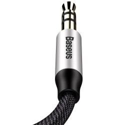 Καλώδιο Audio Baseus M30 Mini Jack 3.5mm 1m Silver/Black (CAM30-BS1) Καλώδιο Audio Baseus M30 Mini Jack 3.5mm 1m Silver/Black (CAM30-BS1)