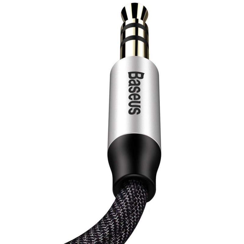 Καλώδιο Audio Baseus M30 Mini Jack 3.5mm 1m Silver/Black (CAM30-BS1) Καλώδιο Audio Baseus M30 Mini Jack 3.5mm 1m Silver/Black (CAM30-BS1)