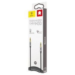 Καλώδιο Audio Baseus M30 Mini Jack 3.5mm 1m Silver/Black (CAM30-BS1) Καλώδιο Audio Baseus M30 Mini Jack 3.5mm 1m Silver/Black (CAM30-BS1)