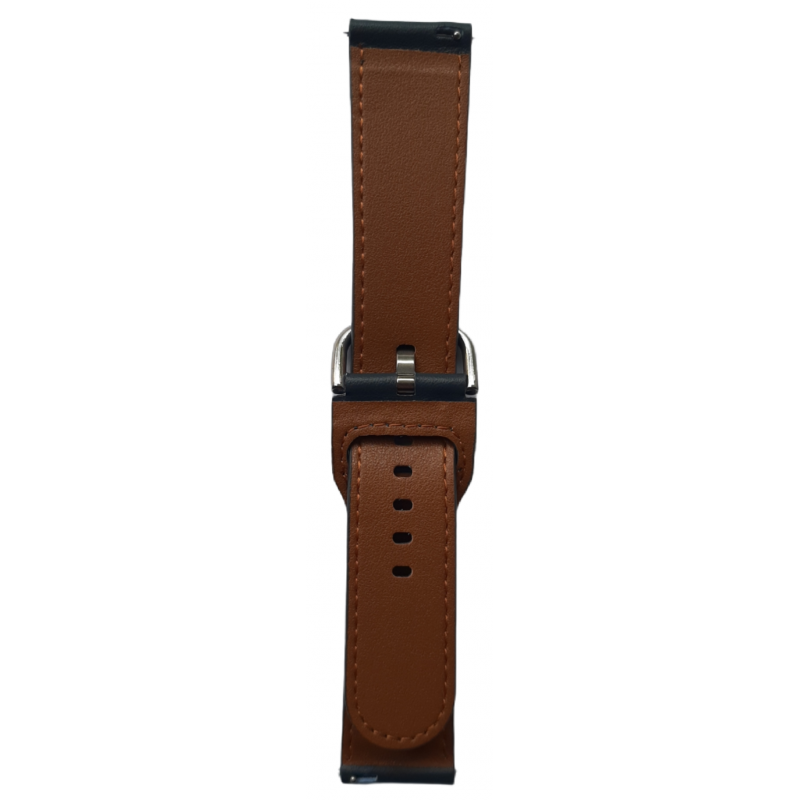 Ανταλλακτικό λουράκι Genuine Leather Midnight Blue για Samsung Galaxy Watch3(45mm)/Watch(46mm)/Huawei Watch 3 (46mm)/ Watch 3 Pro (48mm)/GT 2/Pro/Honor GS Pro/Amazfit GTR 3 (46mm)/GTR 3 Pro/GTR(47mm)/ Stratos 3(48mm) (22mm)