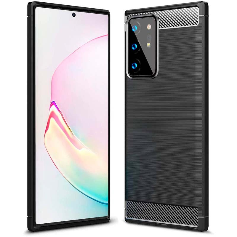 Θήκη TPU Carbon Fiber Brushed Samsung Galaxy Note 20 Ultra N985/N986 Black (OEM) Θήκη TPU Carbon Fiber Brushed Samsung Galaxy Note 20 Ultra N985/N986 Black (OEM)