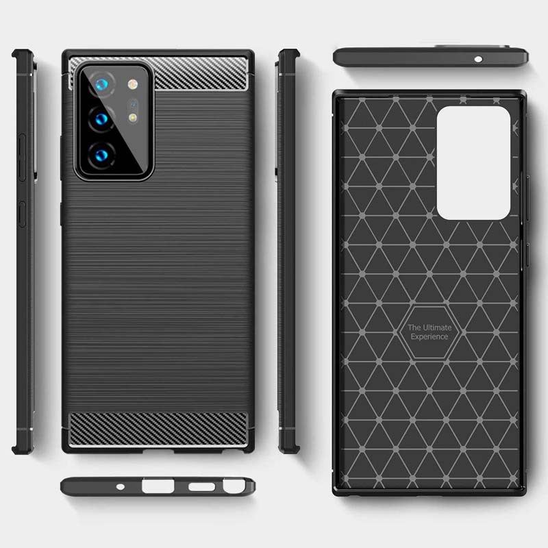 Θήκη TPU Carbon Fiber Brushed Samsung Galaxy Note 20 Ultra N985/N986 Black (OEM) Θήκη TPU Carbon Fiber Brushed Samsung Galaxy Note 20 Ultra N985/N986 Black (OEM)
