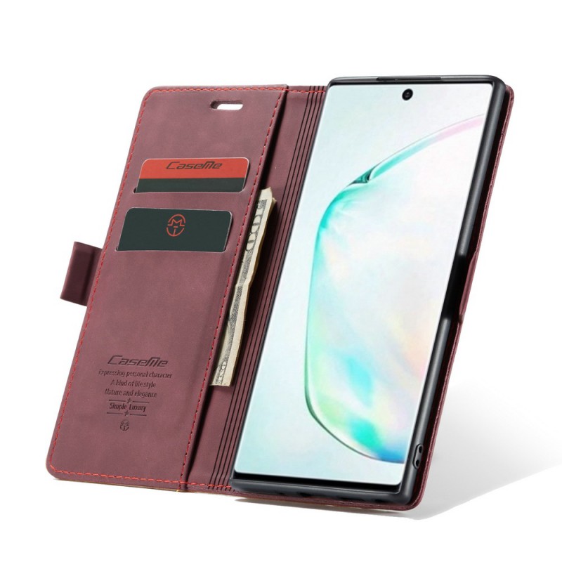 Θήκη Book CaseMe 013 Series Vintage Samsung Galaxy Note 20 N980 Leather Rose