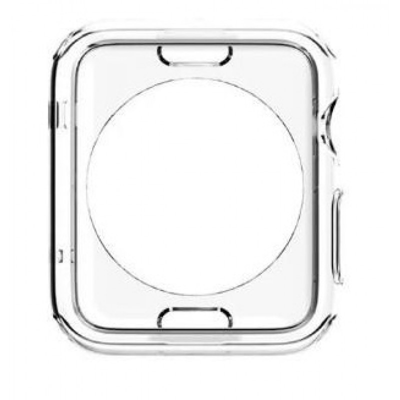 Θήκη TPU Circular Hole Cover Apple Watch 1/2/3/4 (42mm) Silicone Clear