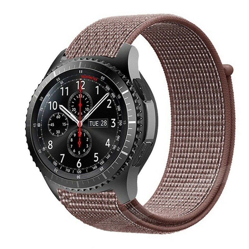 Ανταλλακτικό λουράκι QuickFit Nylon Smokey Mauve για Samsung Galaxy Watch3(45mm)/Watch(46mm)/Huawei Watch 3 (46mm)/ Watch 3 Pro (48mm)/GT 2/Pro/Honor GS Pro/Amazfit GTR 3 (46mm)/GTR 3 Pro/GTR(47mm)/ Stratos 3(48mm) (22mm)