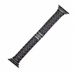 Ανταλλακτικό λουράκι QuickFit Apple Watch 1/2/3/4/5/6/SE/7/8 (42/44/45/49mm) Stainless Steel Diamond Black Ανταλλακτικό λουράκι QuickFit Apple Watch 1/2/3/4/5/6/SE/7/8 (42/44/45/49mm) Stainless Steel Diamond Black