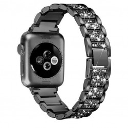 Ανταλλακτικό λουράκι QuickFit Apple Watch 1/2/3/4/5/6/SE/7/8 (42/44/45/49mm) Stainless Steel Diamond Black Ανταλλακτικό λουράκι QuickFit Apple Watch 1/2/3/4/5/6/SE/7/8 (42/44/45/49mm) Stainless Steel Diamond Black