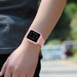 Θήκη TPU Apple Watch 4/5 (44mm) Frosted Protective Cover Light Pink