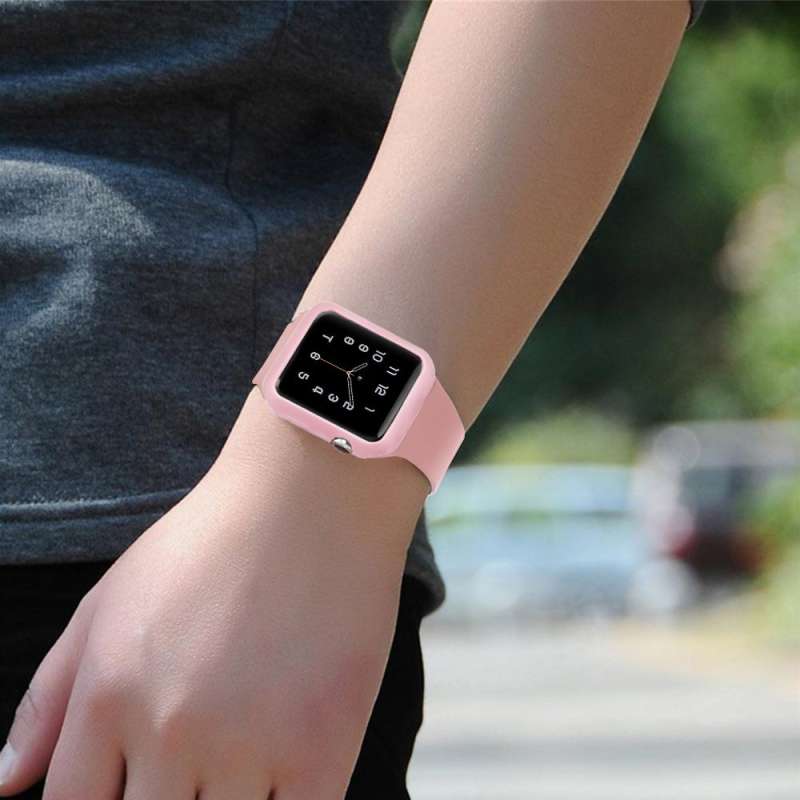Θήκη TPU Apple Watch 4/5 (44mm) Frosted Protective Cover Light Pink