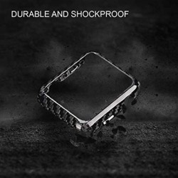 Θήκη Shockproof Cover Apple Watch 4/5/5/SE (44mm) TPU Carbon Fiber Black Θήκη Shockproof Cover Apple Watch 4/5/5/SE (44mm) TPU Carbon Fiber Black