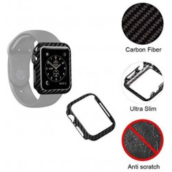 Θήκη Shockproof Cover Apple Watch 4/5/5/SE (44mm) TPU Carbon Fiber Black Θήκη Shockproof Cover Apple Watch 4/5/5/SE (44mm) TPU Carbon Fiber Black