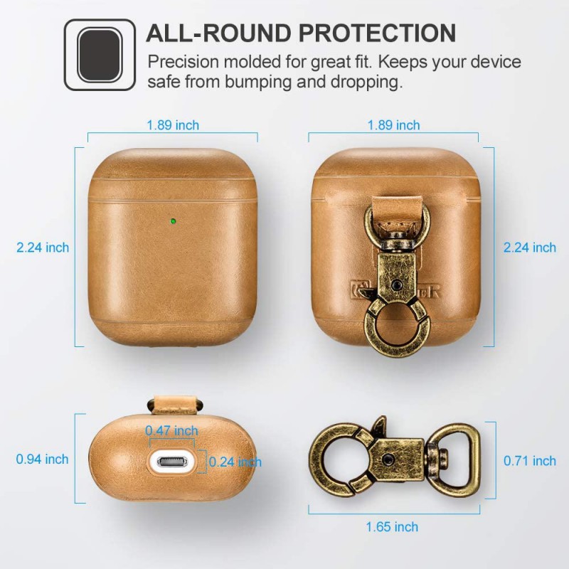 Θήκη Airpods 2/Airpods iCarer Leather Cover Brown