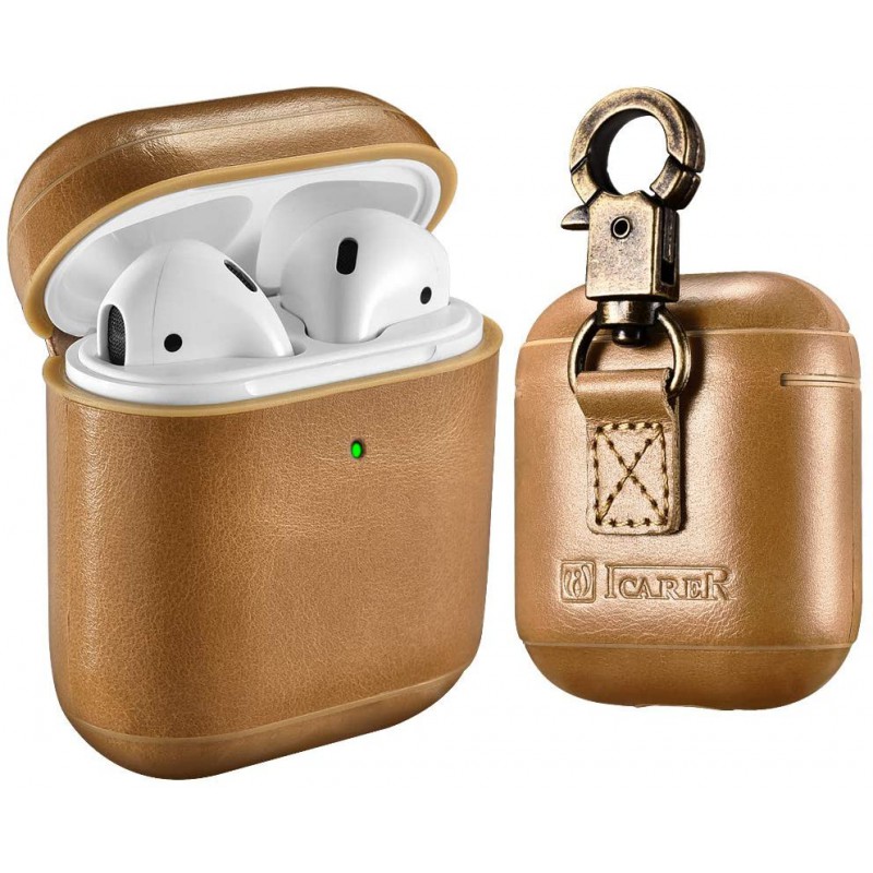 Θήκη Airpods 2/Airpods iCarer Leather Cover Brown