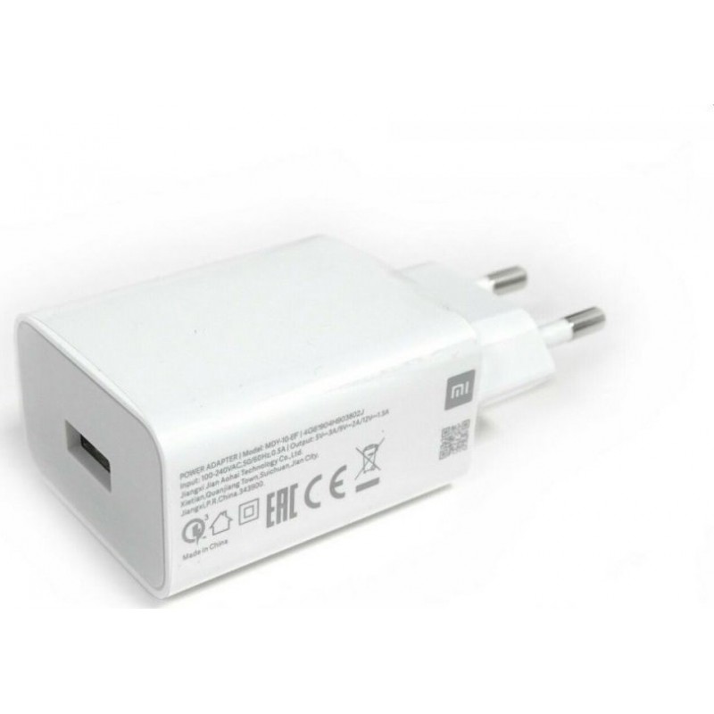 Φορτιστής Ταξιδιού Xiaomi MDY-10-EF Fast Charging 18W White (Original Bulk)