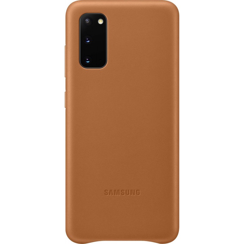 Θήκη Samsung Leather Back Cover EF-VG980LAE Samsung Galaxy S20 G980F Brown (Original)