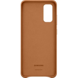 Θήκη Samsung Leather Back Cover EF-VG980LAE Samsung Galaxy S20 G980F Brown (Original)