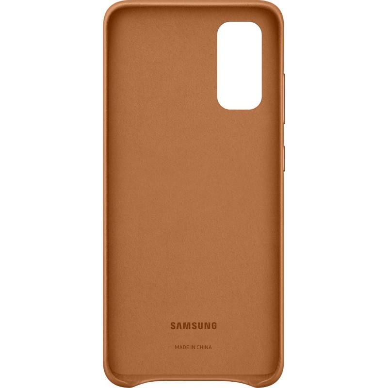 Θήκη Samsung Leather Back Cover EF-VG980LAE Samsung Galaxy S20 G980F Brown (Original)