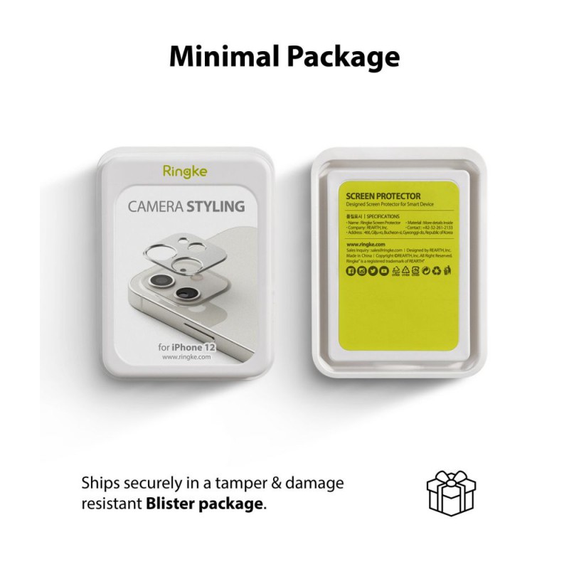 Προστατευτικό Κάμερας Ringke Camera Styling Apple iPhone 12 Mini (5.4") Silver Προστατευτικό Κάμερας Ringke Camera Styling Apple iPhone 12 Mini (5.4") Silver