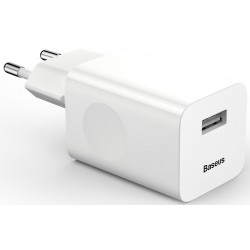 Φορτιστής Ταξιδιού Baseus wall charger QC 3.0 USB White (CCALL-BX02)