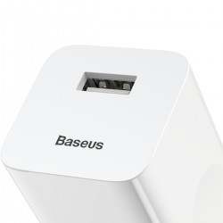 Φορτιστής Ταξιδιού Baseus wall charger QC 3.0 USB White (CCALL-BX02)
