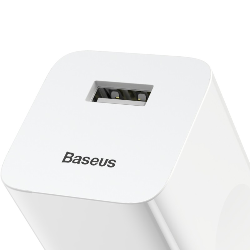 Φορτιστής Ταξιδιού Baseus wall charger QC 3.0 USB White (CCALL-BX02)