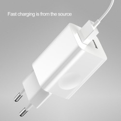 Φορτιστής Ταξιδιού Baseus wall charger QC 3.0 USB White (CCALL-BX02)