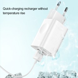 Φορτιστής Ταξιδιού Baseus wall charger QC 3.0 USB White (CCALL-BX02)