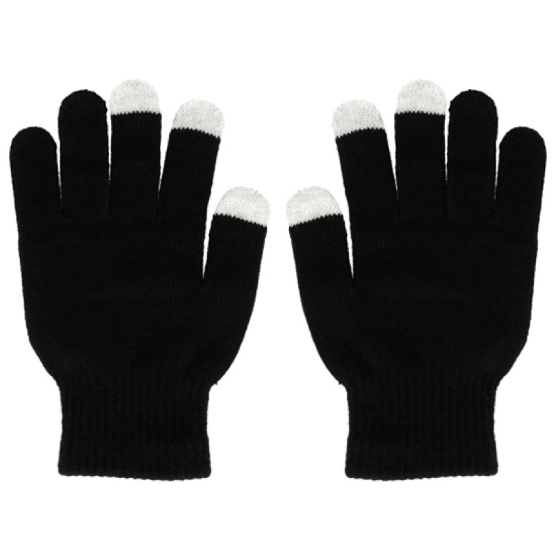Γάντια για οθόνες αφής Smart Gloves with Skull Black (One Size)