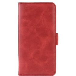 Θήκη Book Leather Wallet TCL 20R 5G Card Holder Red