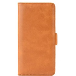 Θήκη Book Leather Wallet Samsung Galaxy S21+ Plus 5G G996 Card Holder Light Brown