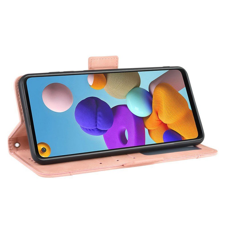 Θήκη Card Pocket Leather Wallet & Velvet Pouch Apple iPhone 13 Pro (6.1") Pink