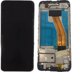 Οθόνη LCD & Μηχανισμός Αφής Samsung Galaxy M11 SM-M115 Black (Original) with Frame με 3 Χρόνια Εγγύηση