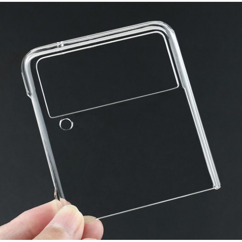 Θήκη PC Acrylic & Velvet Pouch Samsung Galaxy Z Flip4 5G SM-F721Clear