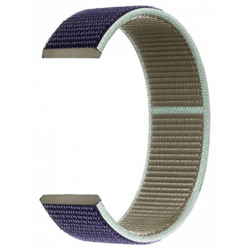 Ανταλλακτικό λουράκι QuickFit Nylon Khaki για Samsung Galaxy Watch5 (40mm & 42mm)/Watch4 (40mm & 44mm)/ Watch4 Classic (42mm & 46mm)/ Watch3(41mm)/Active 2(40/44mm)/Amazfit GTS 3 (43mm)/GTR(42mm) (20mm)