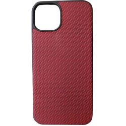 Θήκη TPU Carbon Fiber Pattern Series  Apple iPhone 13 (6.1")  Red