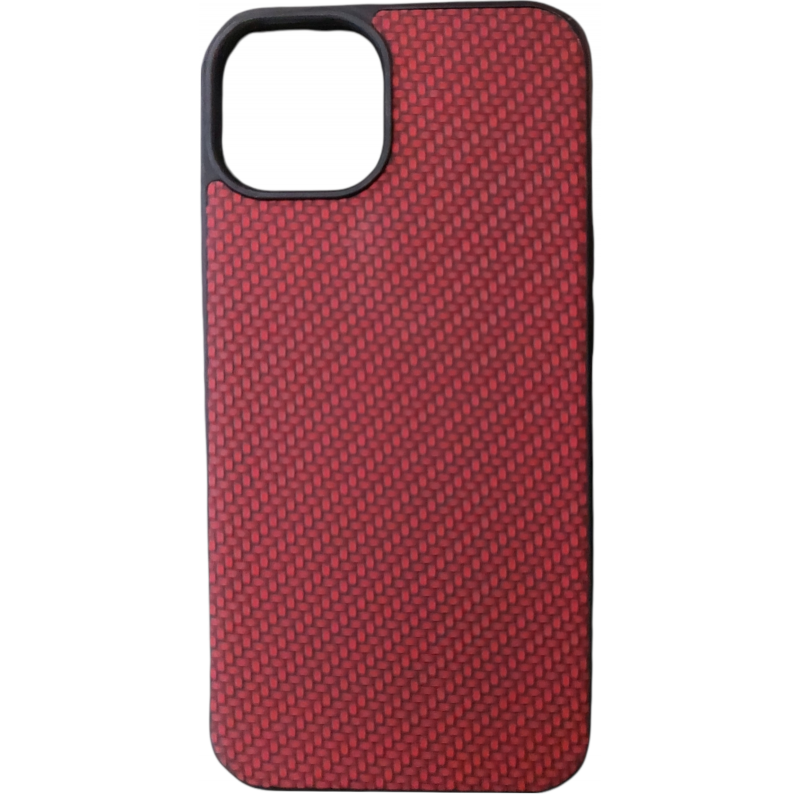 Θήκη TPU Carbon Fiber Pattern Series  Apple iPhone 13 (6.1")  Red