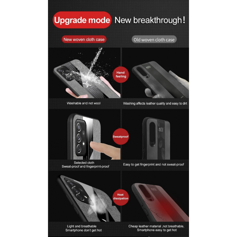 Θήκη TPU Cloth Pattern X Finger Ring & Velvet Pouch Apple iPhone 13 Pro Max ( 6.7") Grey