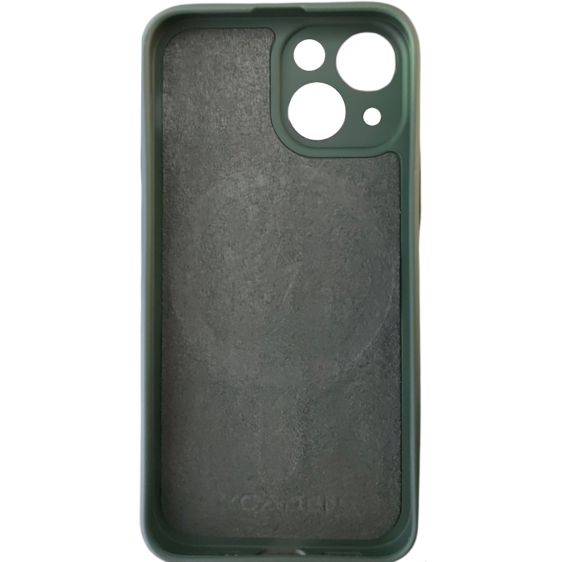 Θήκη Real Smooth Silicone Magsafe Apple iPhone 13 Mini (5.4") Dark Green