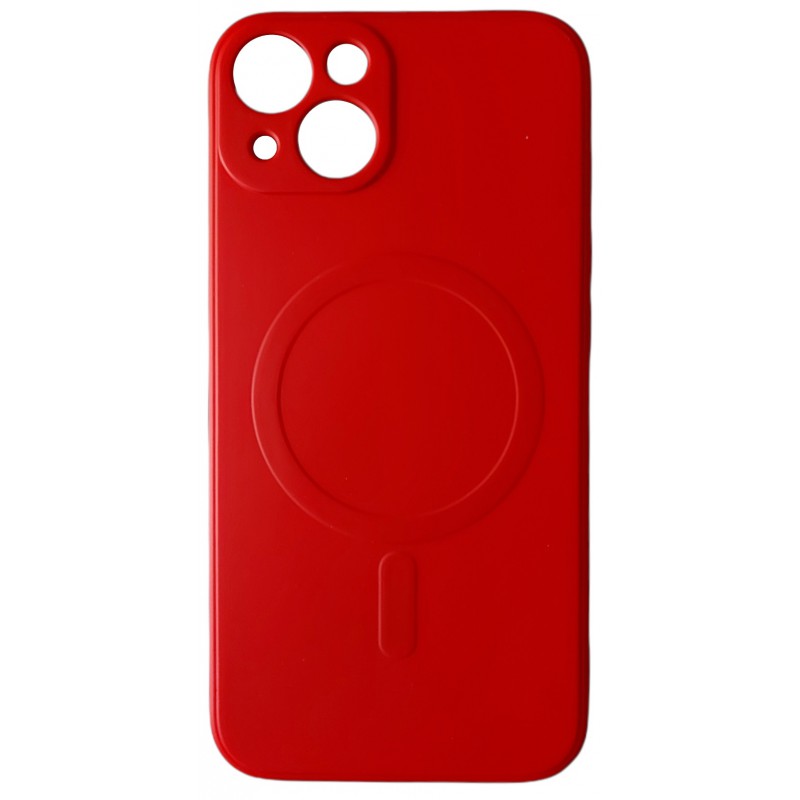 Θήκη Real Smooth Silicone Magsafe Apple iPhone 13 Mini (5.4") Red