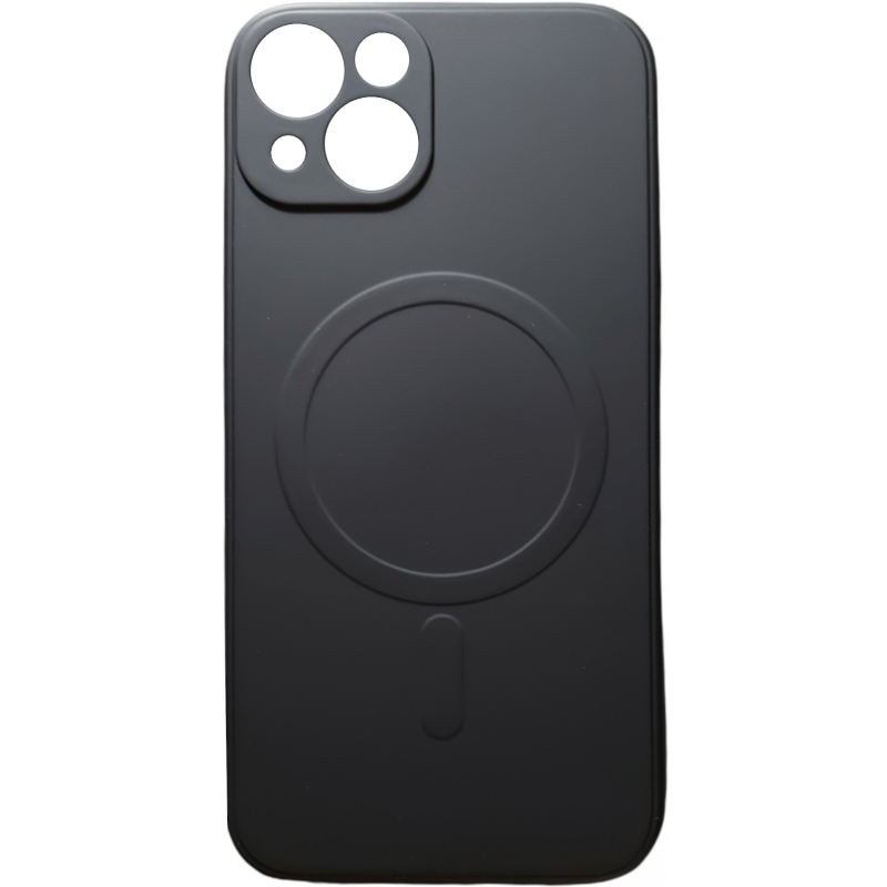 Θήκη Real Smooth Silicone Magsafe Apple iPhone 13 Mini (5.4") Black