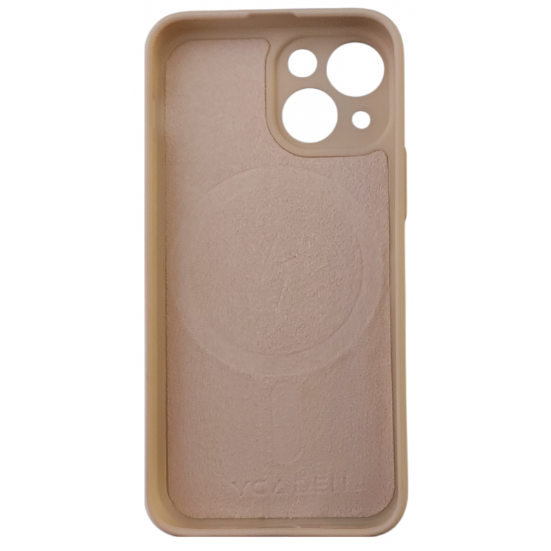 Θήκη Real Smooth Silicone Magsafe Apple iPhone 13 Mini (5.4") Nude